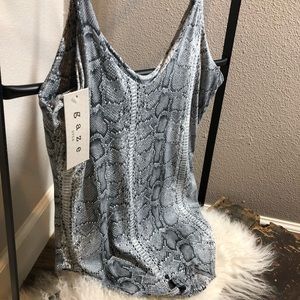 Snake skin print bodysuit